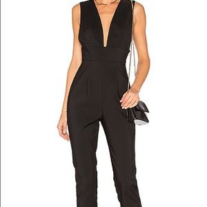 by the way Gloria Deep V Jumpsuit